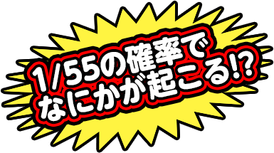 1/55の確率で何かが起こる!?