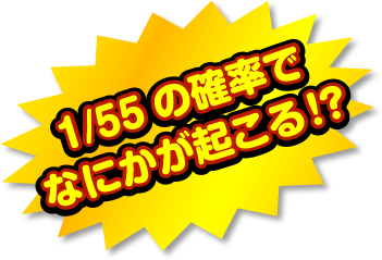 1/55の確率で何かが起こる!?