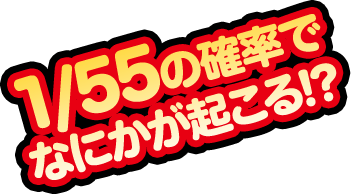 1/55の確率でなにかが起こる！？