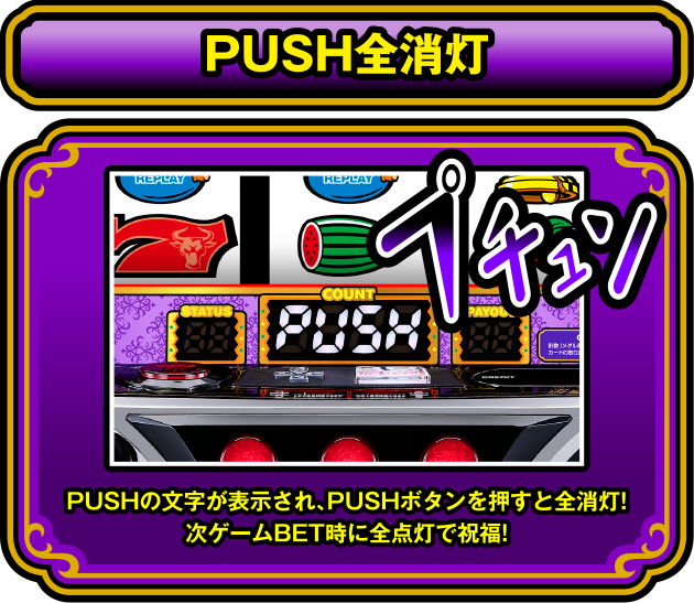 PUSH全点灯