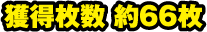 獲得枚数 約66枚