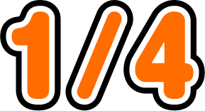 1/4